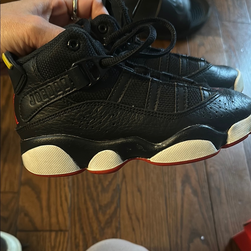 Kids Black and Red Sneakers